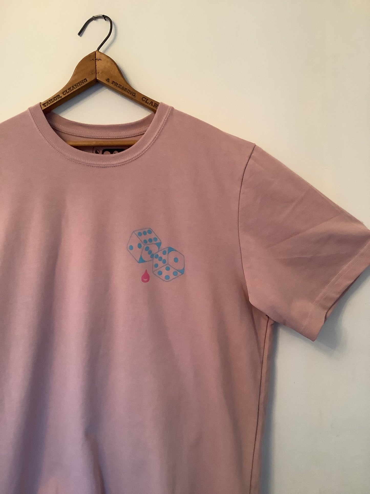 Janky's Dagger & Dice Unisex Tee DUSTY ROSE
