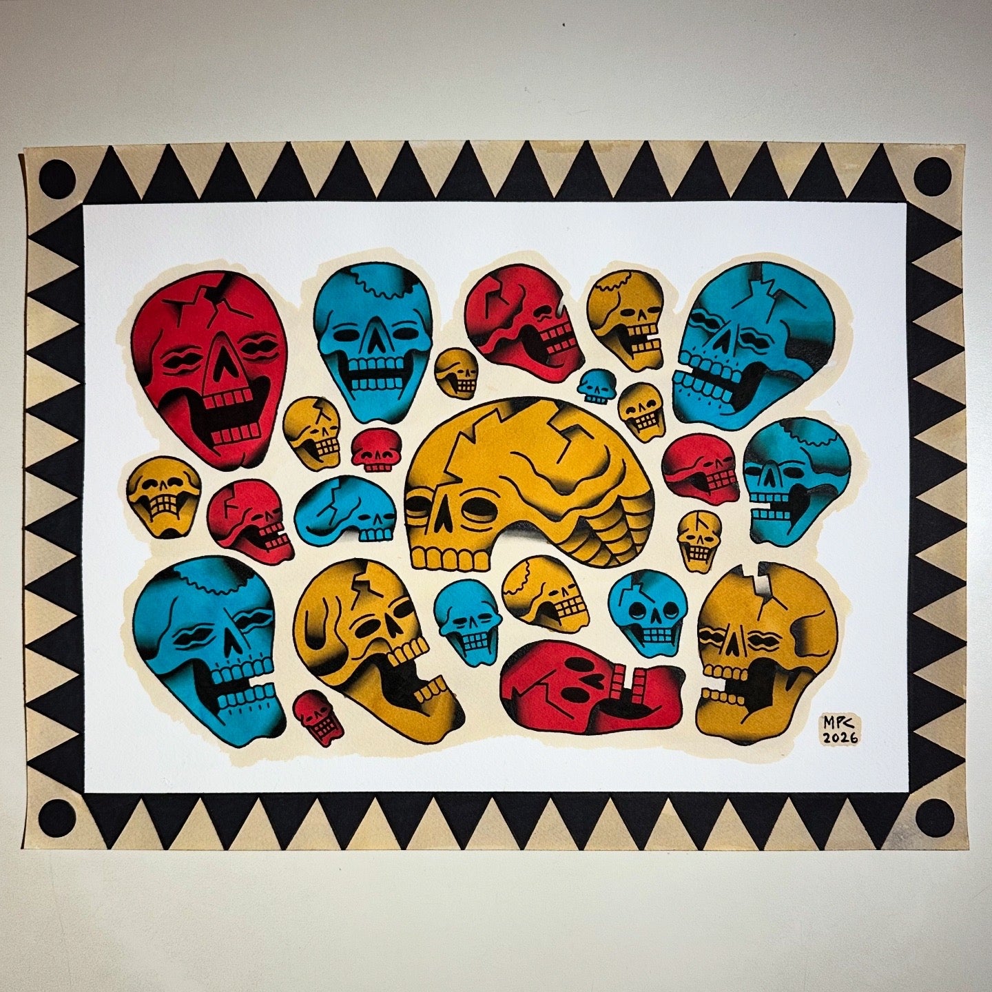 SKULLY Print on Matte Water Color paper