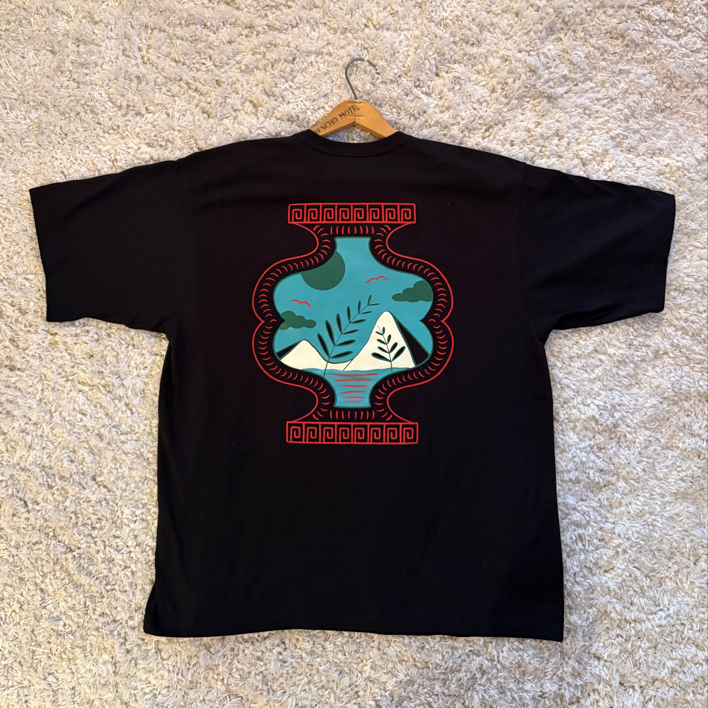 The VENETIAN Black Boxy Tee